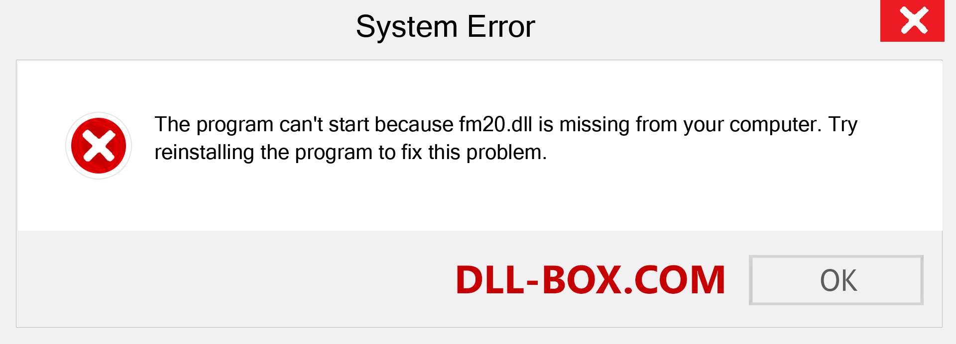 fm20.dll file is missing?. Download for Windows 7, 8, 10 - Fix  fm20 dll Missing Error on Windows, photos, images